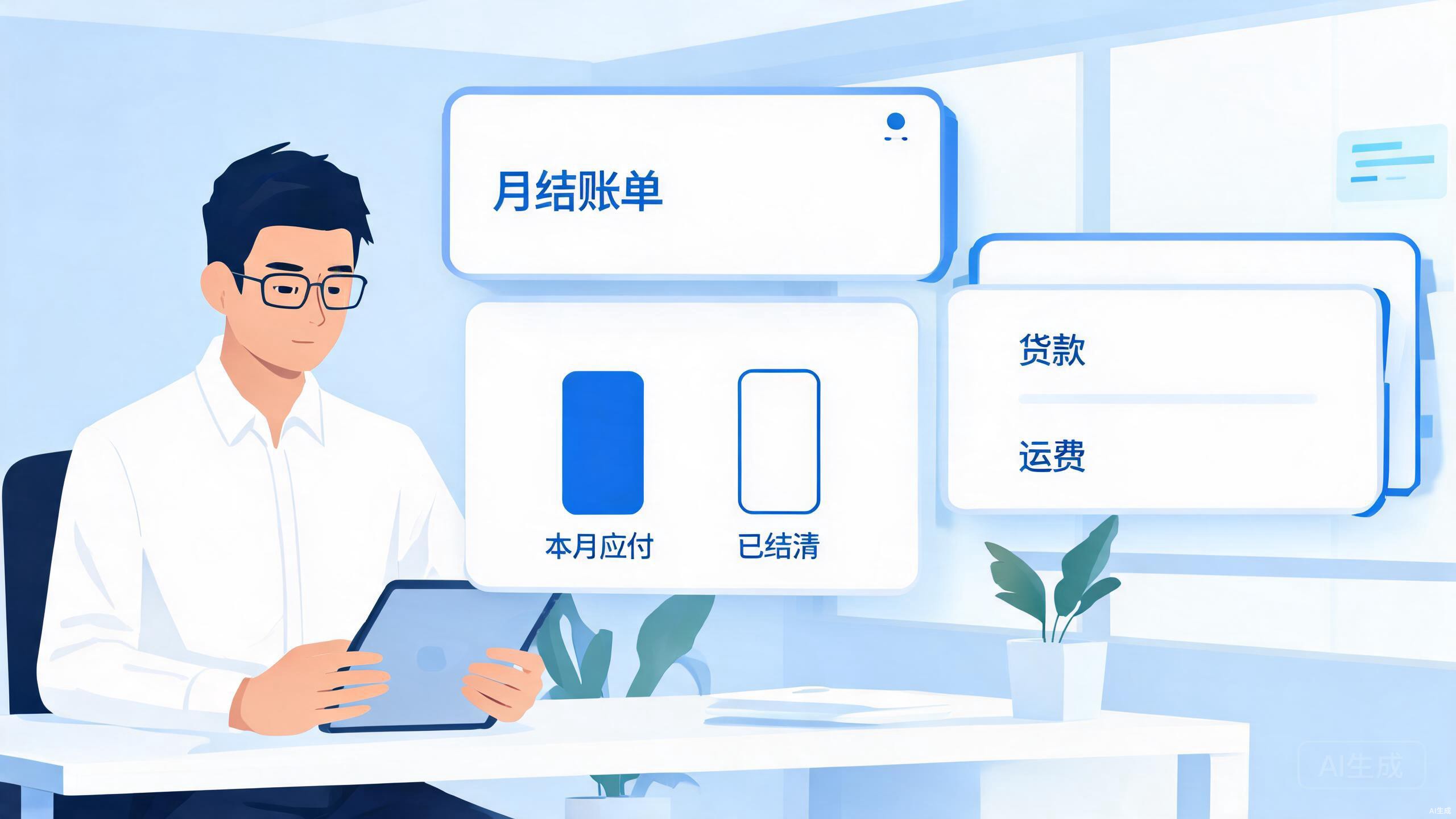 灵活结算：现结订单小程序微信支付，收银台支持微信、支付宝扫码；月结用户先发货后按月付账